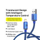 Кабель Baseus Crystal Shine Series Fast Charging Data Cable USB to iP 2.4A 2m Blue (CAJY000103)