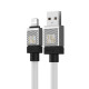 Кабель Baseus CoolPlay Series Fast Charging Cable USB to iP 2.4A 1m White (CAKW000402)