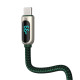 Кабель Baseus Display Fast Charging Data Cable USB to Type-C 66W 2m Green (CASX020106)