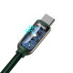 Кабель Baseus Display Fast Charging Data Cable USB to Type-C 66W 2m Green (CASX020106)