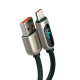 Кабель Baseus Display Fast Charging Data Cable USB to Type-C 66W 2m Green (CASX020106)