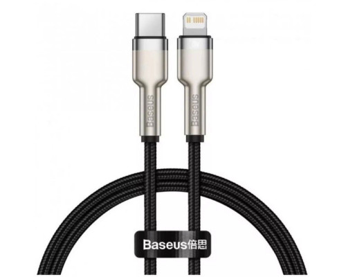 Кабель Baseus Cafule Series Metal Data Cable Type-C to iP PD 20W 0.25m Black (CATLJK-01)