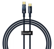 Кабель Baseus Explorer Charging Cable USB-C to USB-C 100W with Auto Shutdown 1m Deepsea Blue (P10319704321-00)