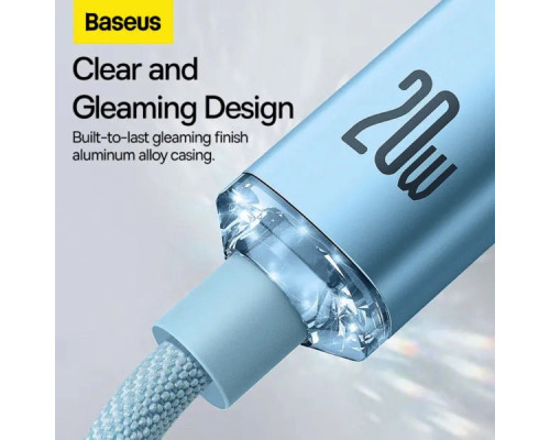 Кабель Baseus Gem Fast-Charging Data Cable USB-C to iP 20W 1m Galaxy Blue (P10373001311-00)