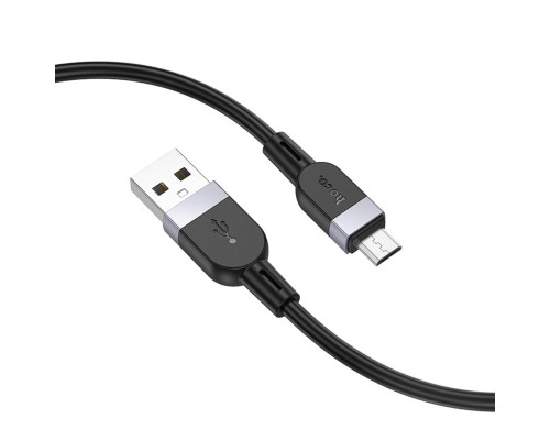 Кабель HOCO X109 Energy silicone charging data cable Micro (L=1M) Black (6942007636223)