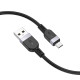 Кабель HOCO X109 Energy silicone charging data cable Micro (L=1M) Black (6942007636223)