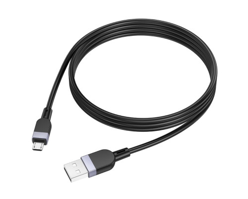Кабель HOCO X109 Energy silicone charging data cable Micro (L=1M) Black (6942007636223)