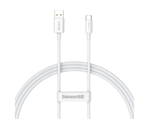 Кабель Baseus Superior Series (SUPERVOOC) Fast Charging Data Cable USB to Type-C 65W 1m White (CAYS000902)