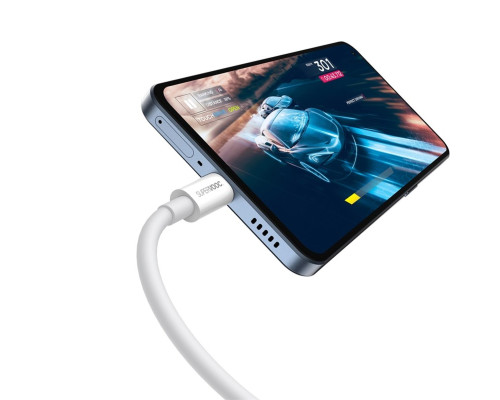Кабель Baseus Superior Series (SUPERVOOC) Fast Charging Data Cable USB to Type-C 65W 2m White (CAYS001002)