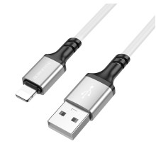 Кабель BOROFONE BX83 iP Famous silicone charging data cable White (6974443386363)