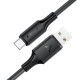 Кабель ACEFAST C17-04 USB-A to USB-C silicone charging data cable Black (6974316284178)