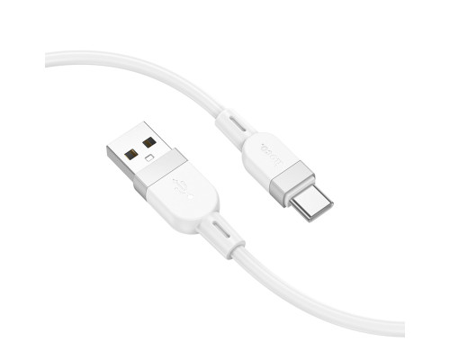 Кабель HOCO X109 Energy silicone charging data cable Type-C(L=1M) White (6942007636254)