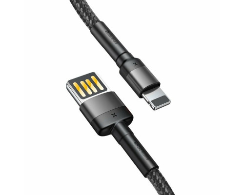 Кабель Baseus Cafule Cable（Special Edition）USB For iP 1m Grey+Black (CALKLF-GG1)