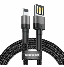 Кабель Baseus Cafule Cable（Special Edition）USB For iP 1m Grey+Black (CALKLF-GG1)