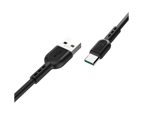 Кабель HOCO X33 Type-C 5A Surge charging data cable Black (6931474706119)