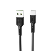 Кабель HOCO X33 Type-C 5A Surge charging data cable Black (6931474706119)