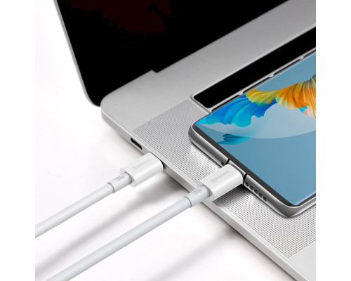 Кабель Baseus Superior Series Fast Charging Data Cable Type-C to Type-C 100W 2m White (CATYS-C02)