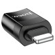 Адаптер HOCO UA17 iP Male to Type-C female USB2.0 adapter Black (6931474761996)