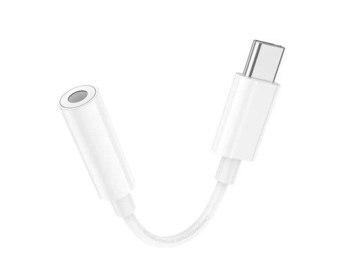 Аудiокабель HOCO LS35 Type-C to 3.5mm digital audio converter White (6931474790767)