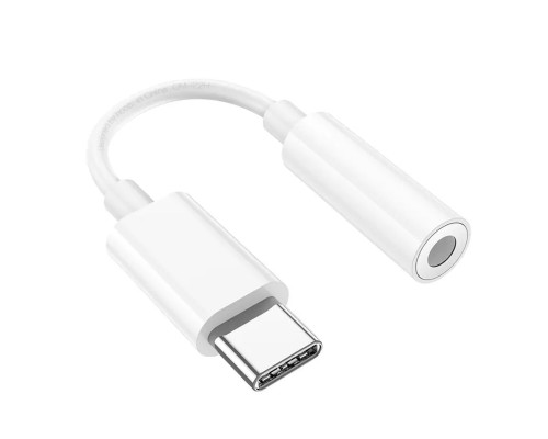 Аудiокабель HOCO LS35 Type-C to 3.5mm digital audio converter White (6931474790767)