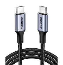 Кабель UGREEN US316 USB-C Cable Aluminum Case with Braided 1m (Black) (UGR-70427) (UGR-70427)