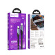 Кабель HOCO U119 Type-C to Type-C 60W, 1.2m, nylon, aluminum connectors, Black (6942007605021)