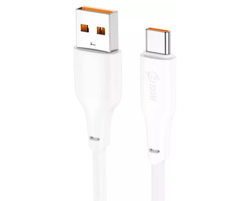 Кабель HOCO X93 USB to Type-C 100W, 1m, TPE, TPE connectors, White (6931474790682)