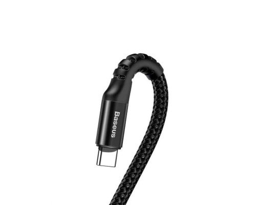 Кабель Baseus Fish eye Spring Data Cable For Type-C 3A 1M Black (CATSR-01)