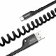 Кабель Baseus Fish eye Spring Data Cable For Type-C 3A 1M Black (CATSR-01)