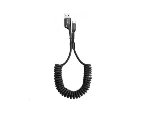 Кабель Baseus Fish eye Spring Data Cable For Type-C 3A 1M Black (CATSR-01)