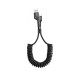 Кабель Baseus Fish eye Spring Data Cable For Type-C 3A 1M Black (CATSR-01)