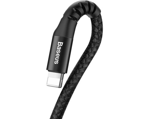 Кабель Baseus Fish eye Spring Data Cable Lightning 1m Black (CALSR-01)