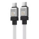 Кабель Baseus CoolPlay Series Fast Charging Cable Type-C to Type-C 100W 2m White (CAKW000302)