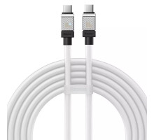 Кабель Baseus CoolPlay Series Fast Charging Cable Type-C to Type-C 100W 2m White (CAKW000302)