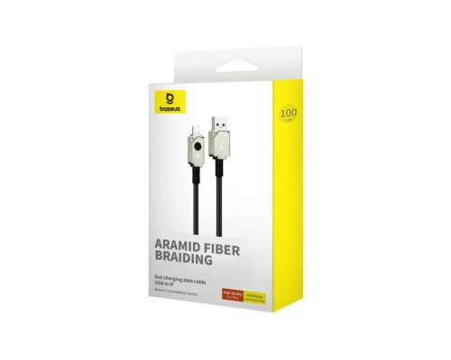 Кабель Baseus Unbreakable Series Fast Charging Data Cable USB to iP 2.4A 1m Stellar White (P10355802221-00)