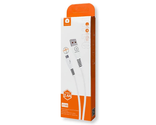 Кабель WUW-X195 USB Type-C 2,4A 1m white (WUW-X195TC)