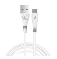 Кабель WUW-X195 USB Type-C 2,4A 1m white (WUW-X195TC)