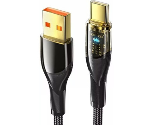 Кабель ESSAGER TD01-P USB to Type-C 100W black (EXCT-TD01-P)