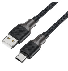 Кабель ACEFAST C10-04 USB to Type-C 3A, 1.2m, silicone, zinc connectors, Black (6974316283126)