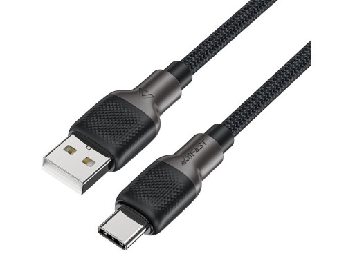 Кабель ACEFAST C10-04 USB to Type-C 3A, 1.2m, silicone, zinc connectors, Black (6974316283126)