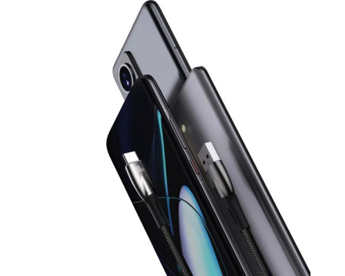 Кабель Baseus Glimmer Series Fast Charging Data Cable USB to Type-C 100W 2m Black (CADH000501)