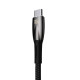 Кабель Baseus Glimmer Series Fast Charging Data Cable USB to Type-C 100W 2m Black (CADH000501)