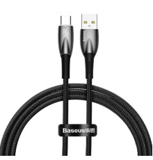 Кабель Baseus Glimmer Series Fast Charging Data Cable USB to Type-C 100W 2m Black (CADH000501)