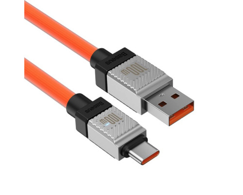 Кабель Baseus CoolPlay Series Fast Charging Cable USB to Type-C 100W 2m Orange (CAKW000707)