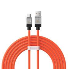 Кабель Baseus CoolPlay Series Fast Charging Cable USB to Type-C 100W 2m Orange (CAKW000707)