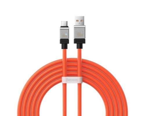 Кабель Baseus CoolPlay Series Fast Charging Cable USB to Type-C 100W 2m Orange (CAKW000707)