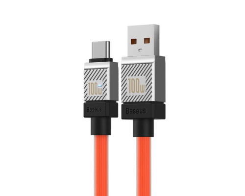 Кабель Baseus CoolPlay Series Fast Charging Cable USB to Type-C 100W 2m Orange (CAKW000707)