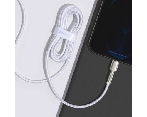 Кабель Baseus Cafule Series Metal Data Cable USB to IP 2.4A 1m White (CALJK-A02)