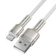 Кабель Baseus Cafule Series Metal Data Cable USB to IP 2.4A 1m White (CALJK-A02)