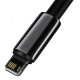 Кабель Baseus Tungsten Gold Fast Charging Data Cable USB to iP 2.4A 2m Black (CALWJ-A01)